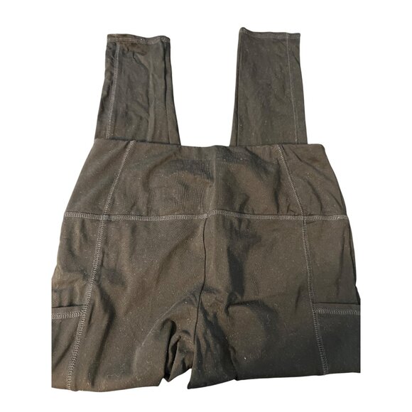 Chicos Zenergy Black Athletic Leggings Side Pockets High Waist Workout Pants - Picture 4 of 5